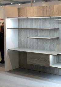 Profili di alluminio per la realizzazione di cabine armadio e soluzioni a giorno